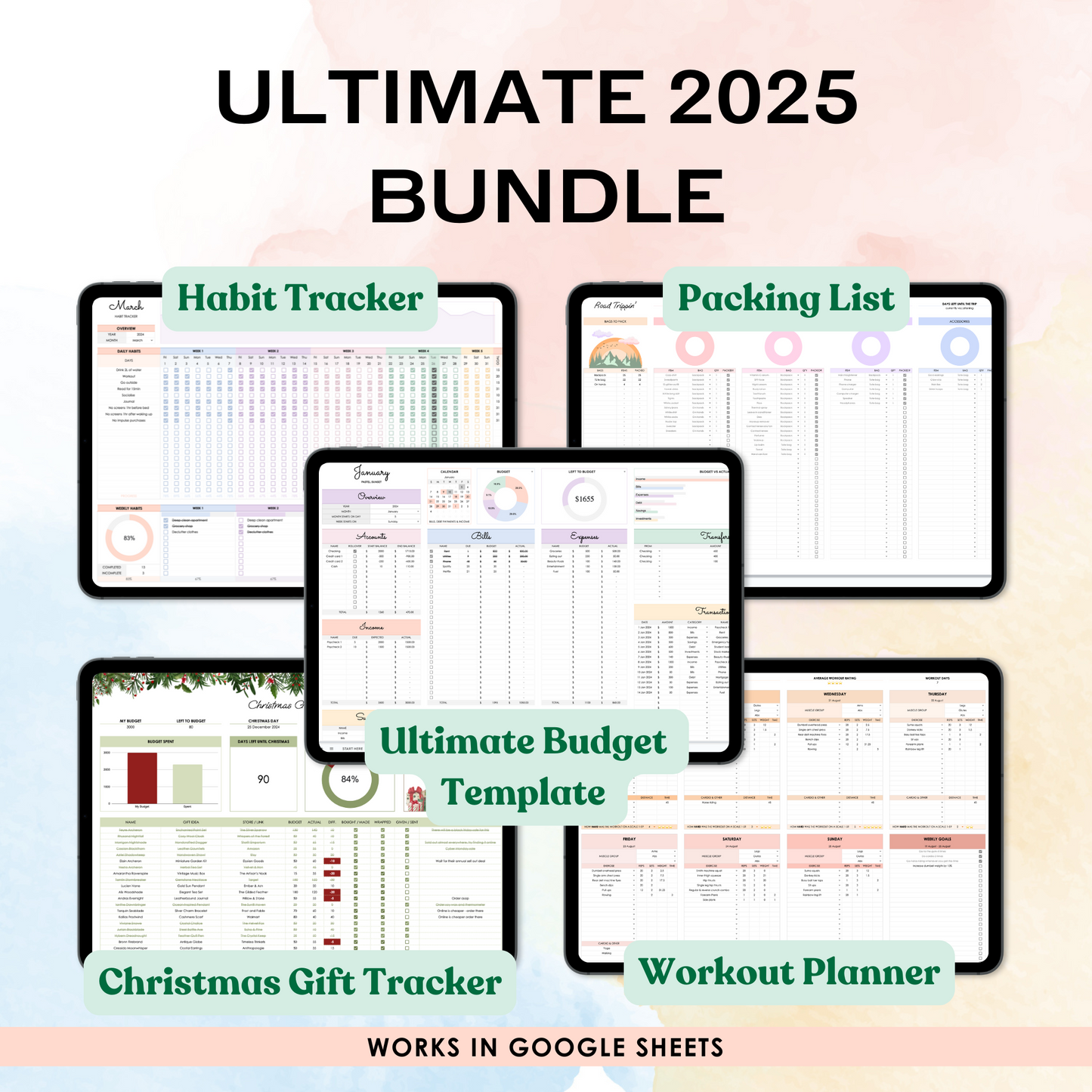 Ultimate 2025 Spreadsheet Bundle