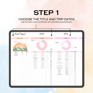 Travel Packing List (Google Sheets)