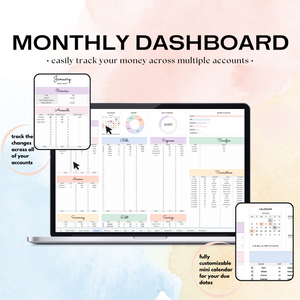 Monthly Budget Spreadsheet (Google Sheets)