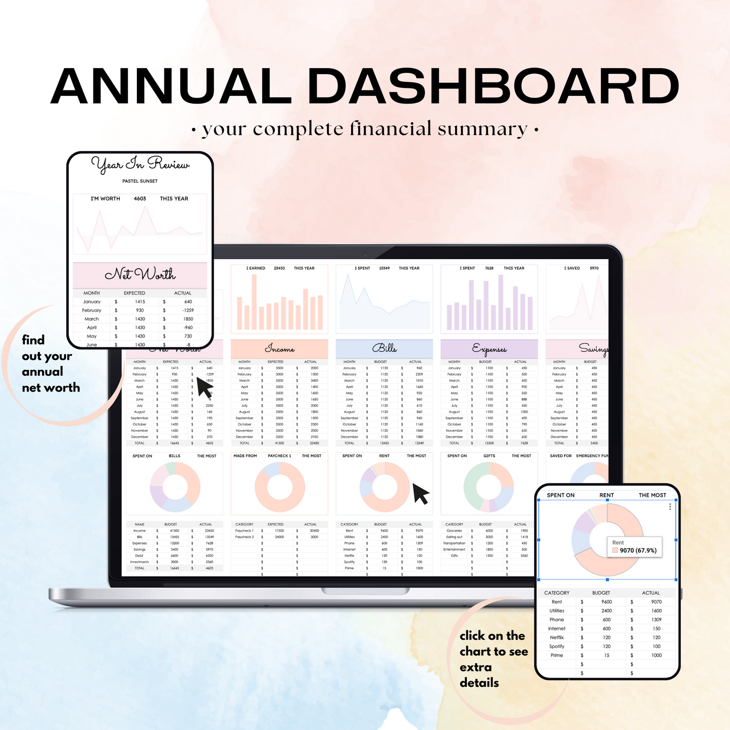Monthly Budget Spreadsheet (Google Sheets)