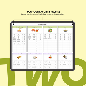 Meal Planner Spreadsheet
