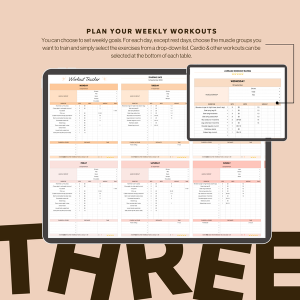 Workout Planner Spreadsheet (Google Sheets)