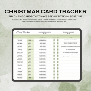 Christmas Gift Tracker (Google Sheets)