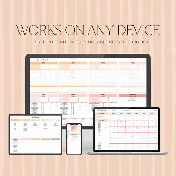 Workout Planner Spreadsheet (Google Sheets)