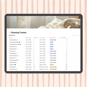 Notion Cleaning Tracker